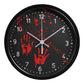 Bloody Handprints with Splatter 10 in Wall Clock -  Halloween Decor
